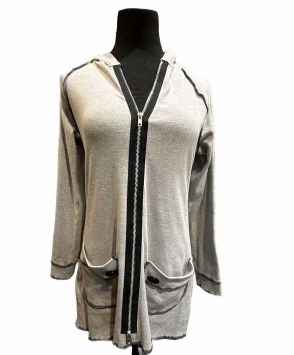 836 Soft Surroundings Corcovado Jacket Size Small Gray